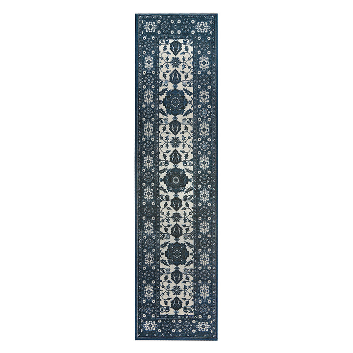 Ramage Blue Machine Washable Rug